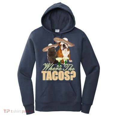 Where The Tacos? Cat Dog Women's Hoodie