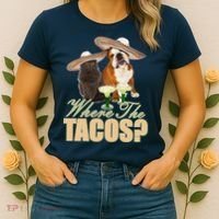 Where The Tacos? Cat Dog Women's T-Shirt thumb 2