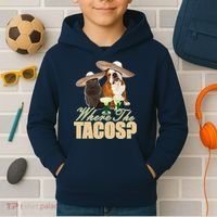 Where The Tacos? Cat Dog Kids Hoodie thumb 2