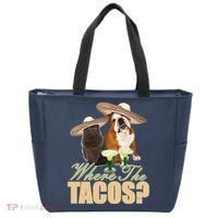 Where The Tacos? Cat Dog Tote Bag thumb 0