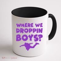 Where We Droppin Boys Funny Gamer Coffee Mug thumb 1