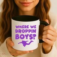 Where We Droppin Boys Funny Gamer Coffee Mug thumb 3