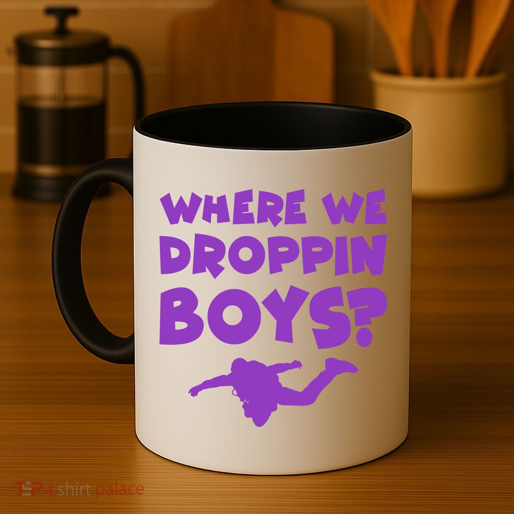 Where We Droppin Boys Funny Gamer Coffee Mug