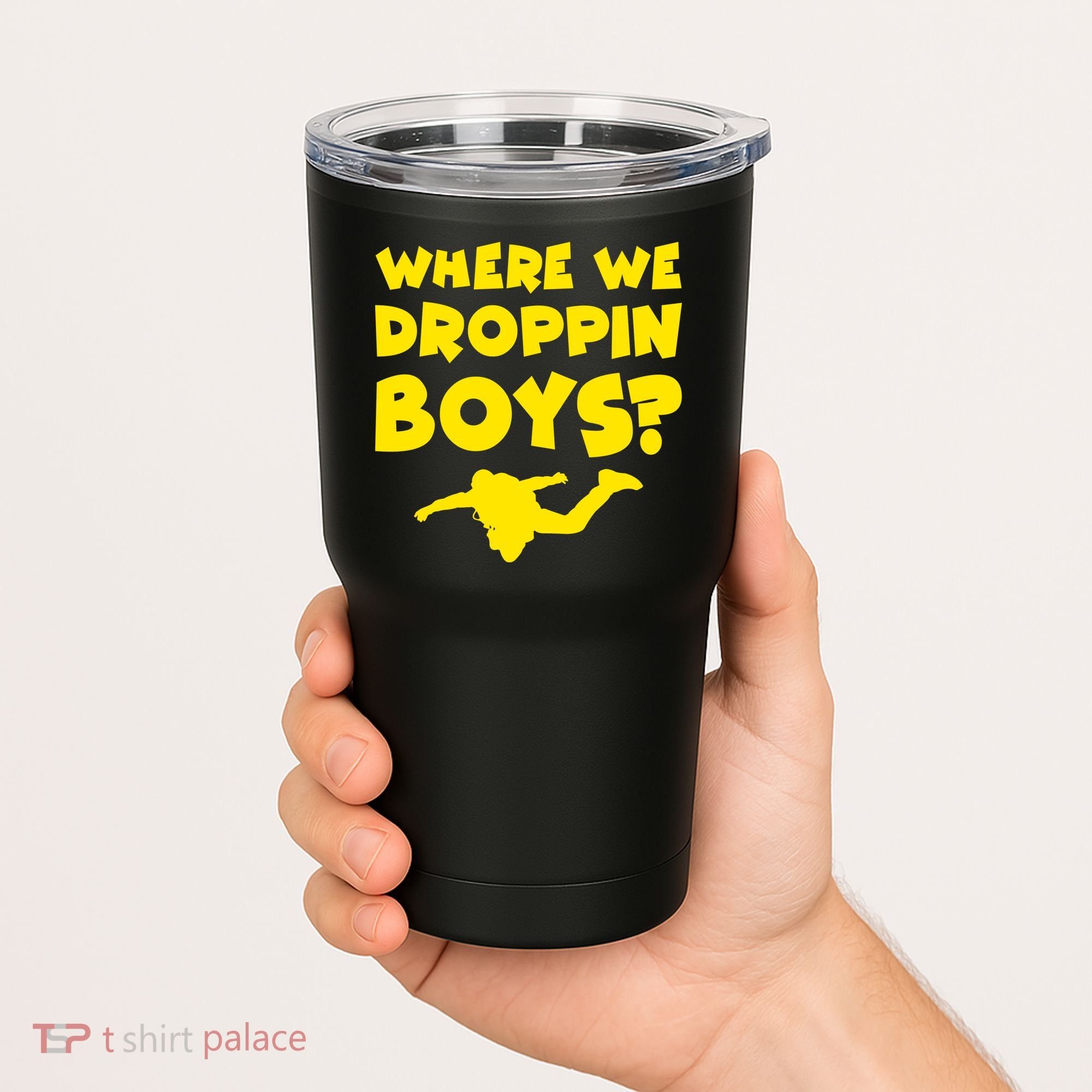 Where We Droppin Boys Funny Gamer Tumbler