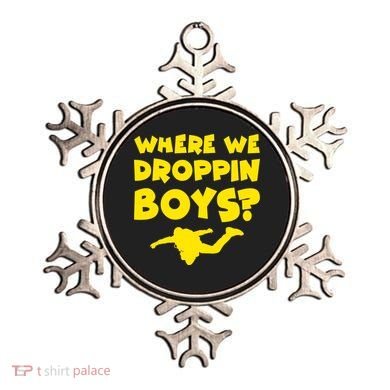 Where We Droppin Boys Funny Gamer Ornament