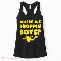 Where We Droppin Boys Funny Gamer Women's Tank Top thumb 0