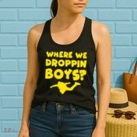 Where We Droppin Boys Funny Gamer Women's Tank Top thumb 2
