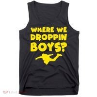 Where We Droppin Boys Funny Gamer Tank Top thumb 0