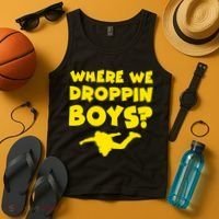Where We Droppin Boys Funny Gamer Tank Top thumb 4