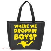 Where We Droppin Boys Funny Gamer Tote Bag thumb 0