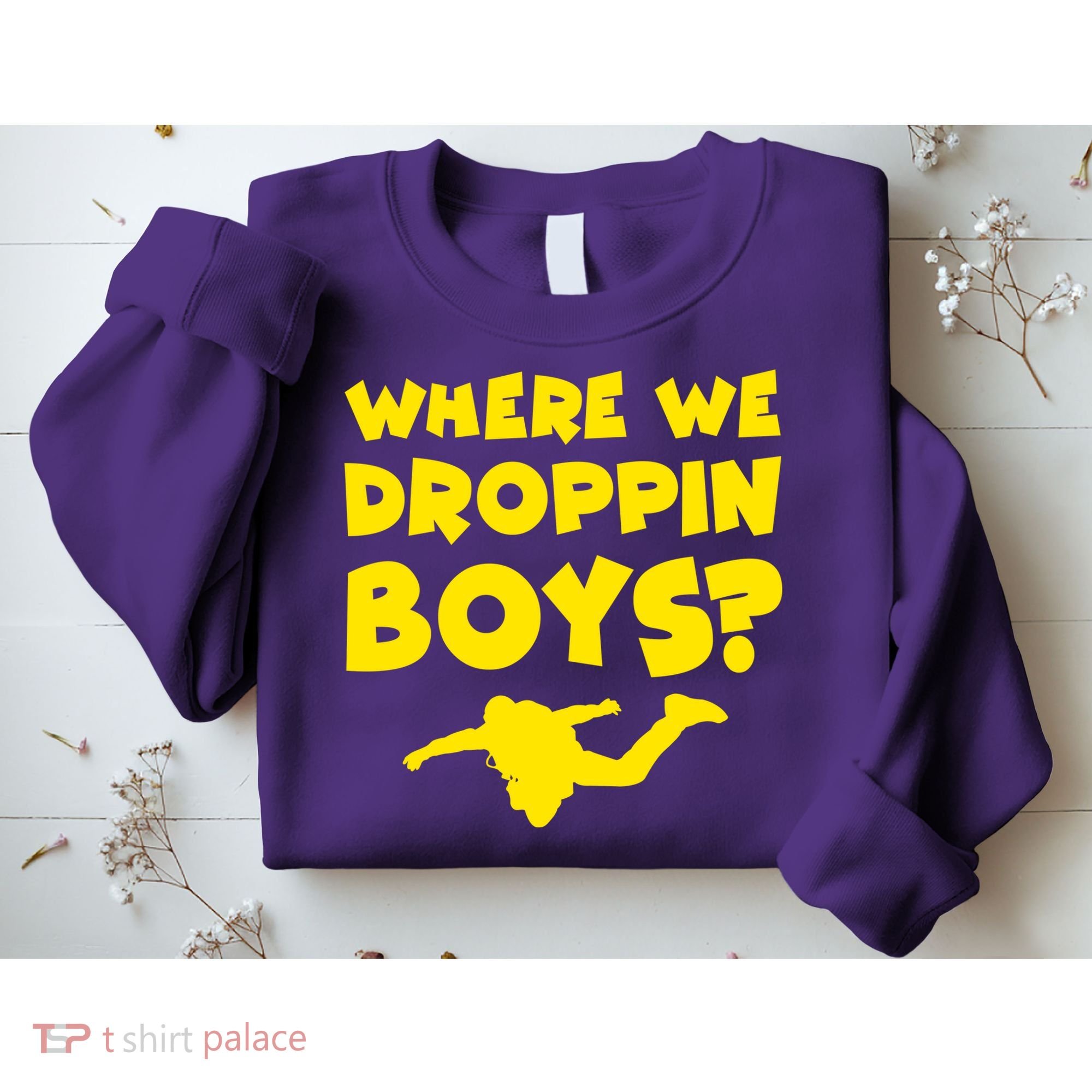 Where We Droppin Boys Funny Gamer Sweatshirt