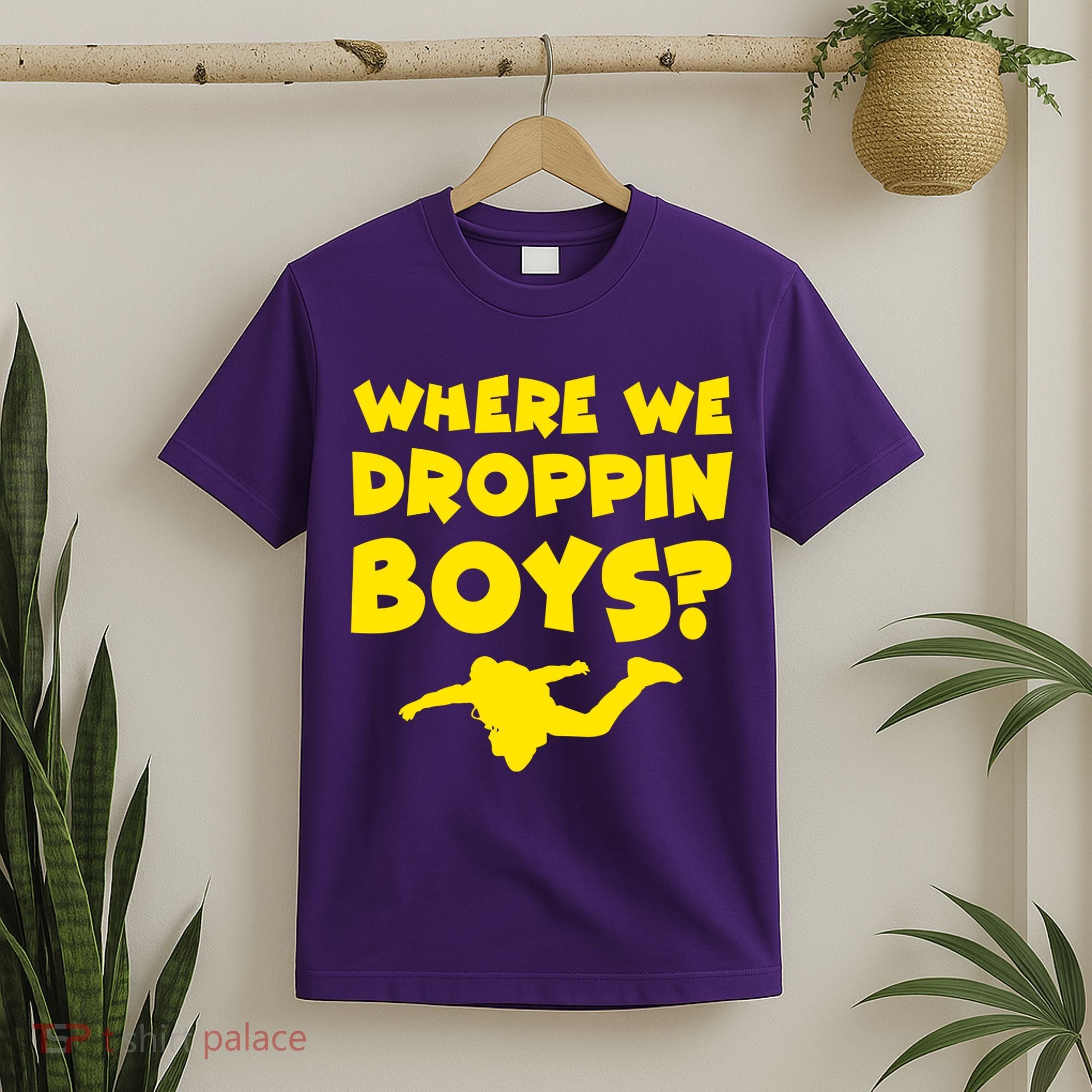 Where We Droppin Boys Funny Gamer T-Shirt