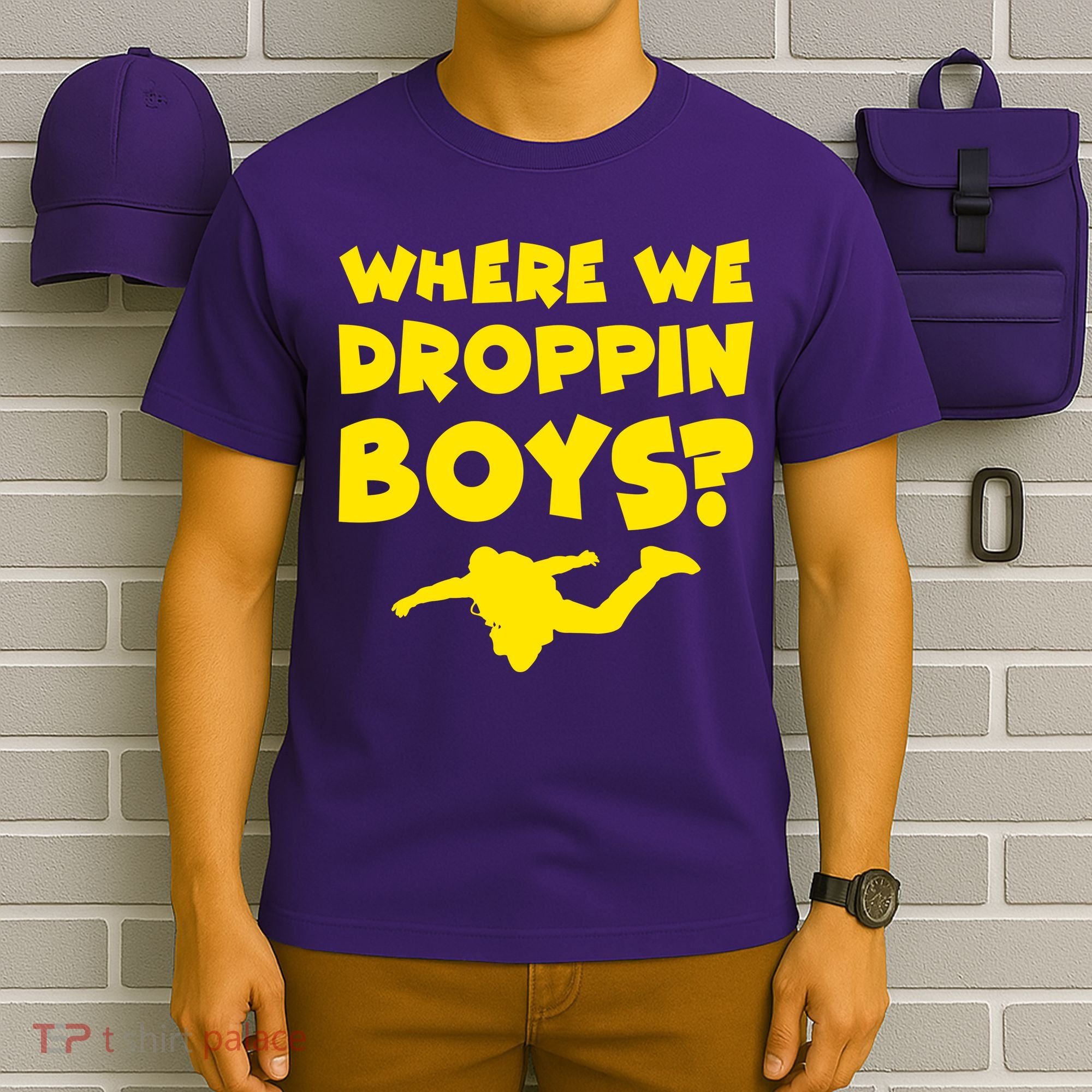 Where We Droppin Boys Funny Gamer T-Shirt