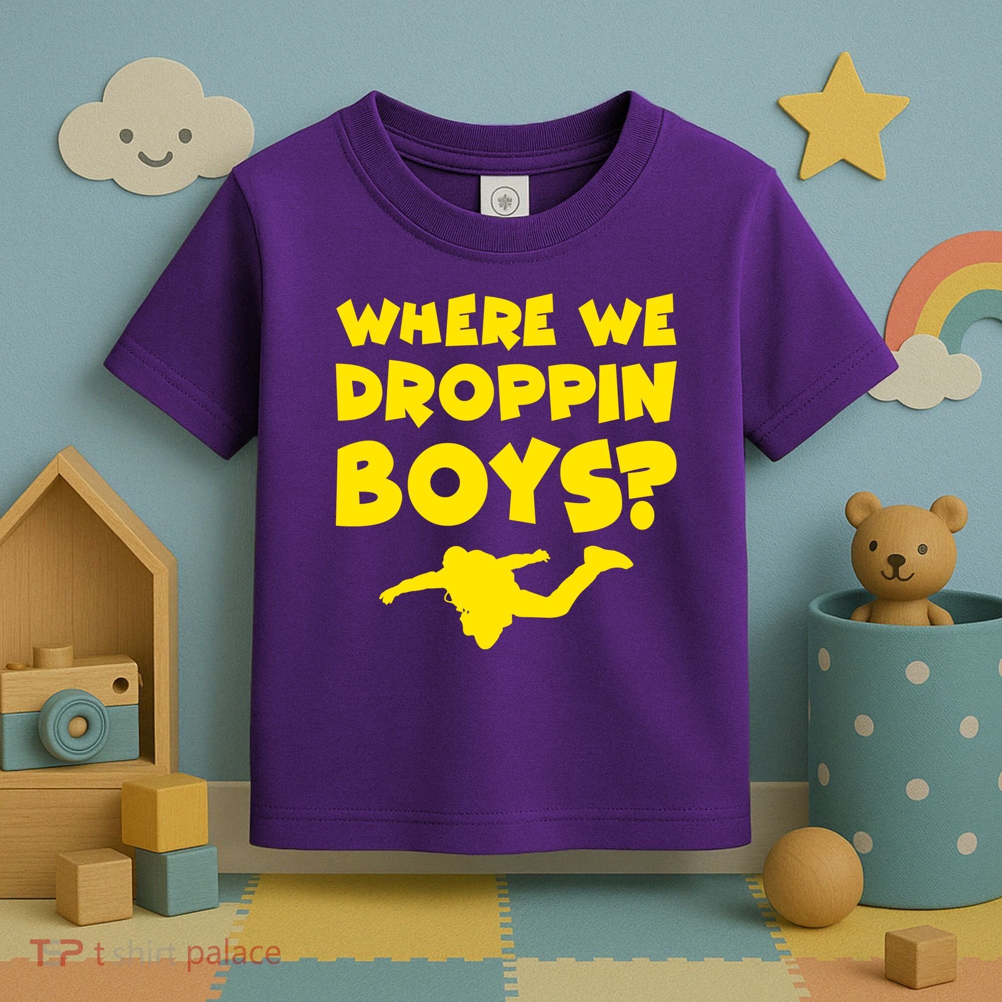 Where We Droppin Boys Funny Gamer Toddler T-Shirt