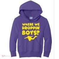 Where We Droppin Boys Funny Gamer Kids Hoodie thumb 0