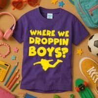 Where We Droppin Boys Funny Gamer Kids T-Shirt thumb 3