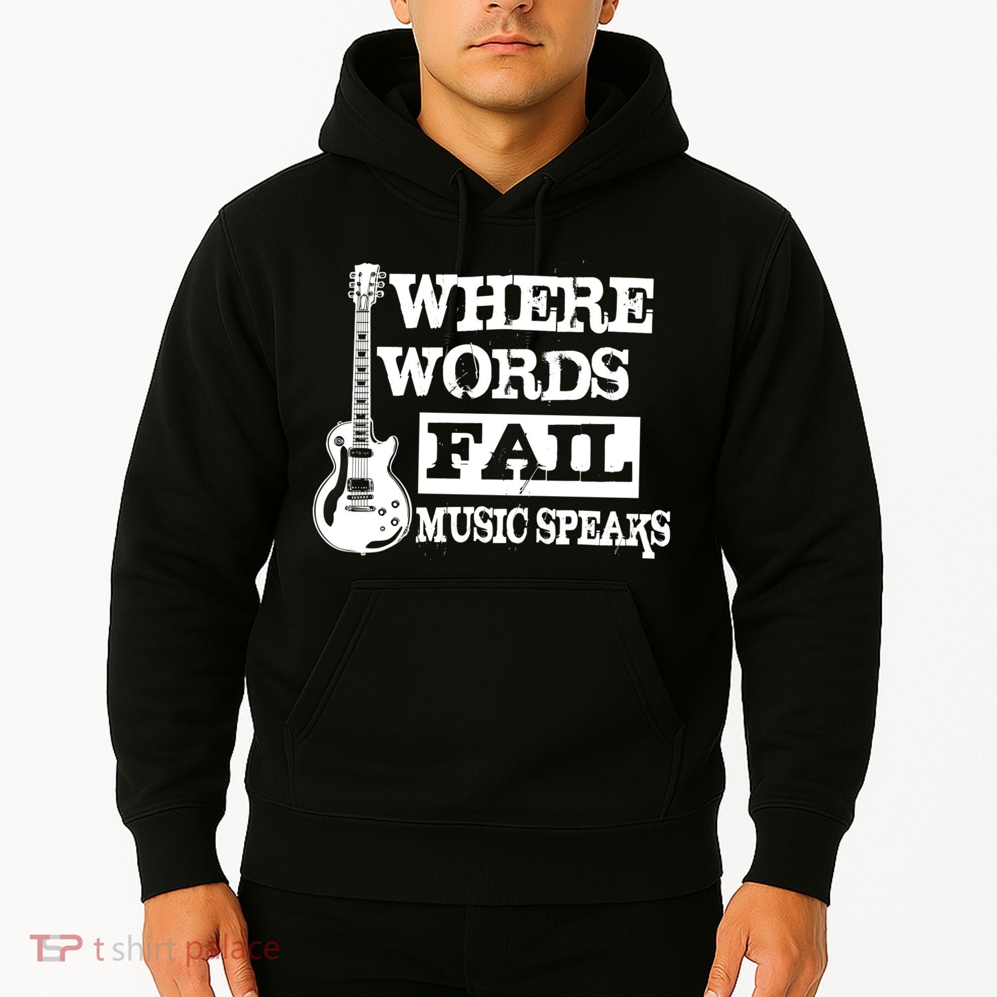 Where Words Fail Music Speaks Hoodie
