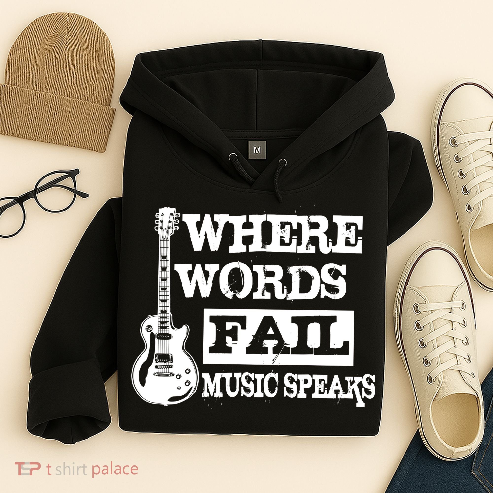 Where Words Fail Music Speaks Hoodie