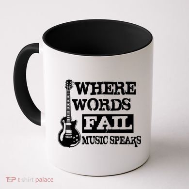 Where Words Fail Music Speaks Coffee Mug