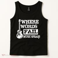 Where Words Fail Music Speaks Tank Top thumb 2