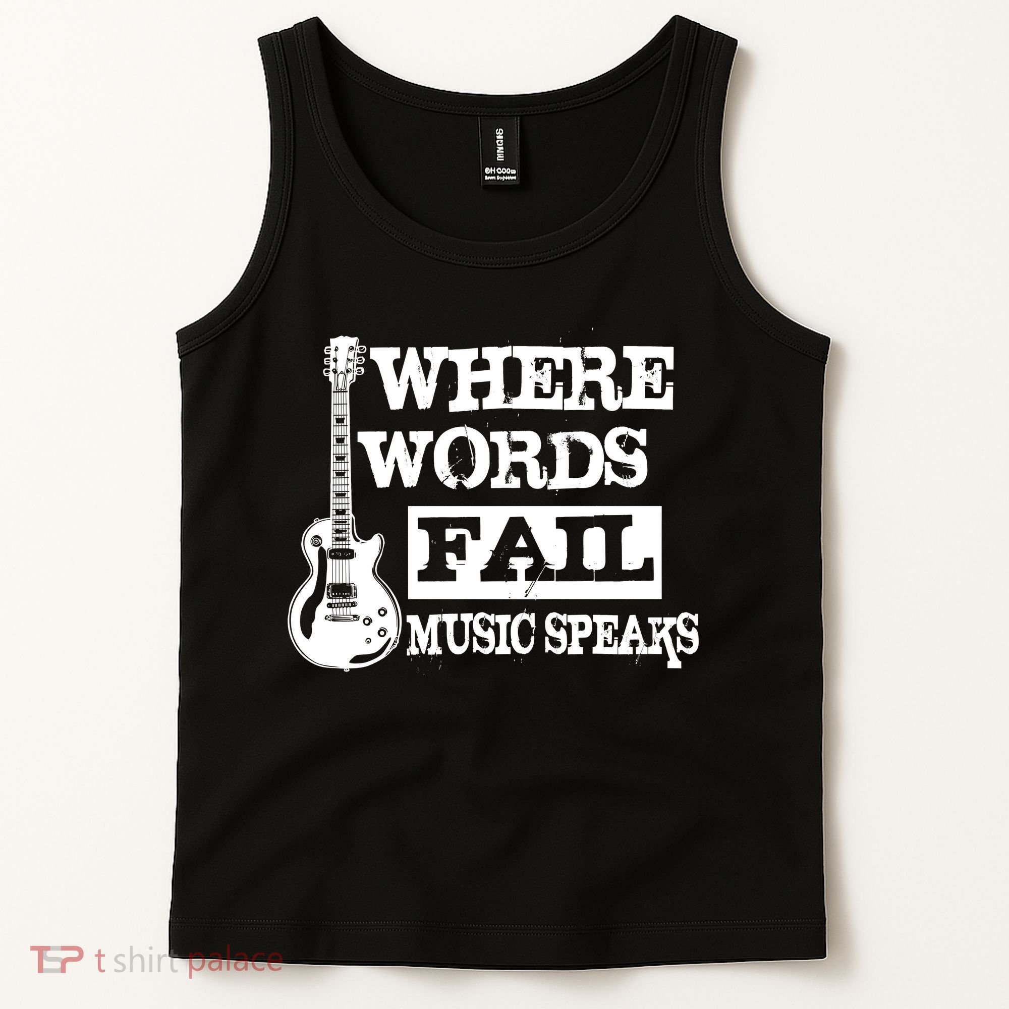 Where Words Fail Music Speaks Tank Top