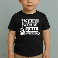 Where Words Fail Music Speaks Toddler T-Shirt thumb 2