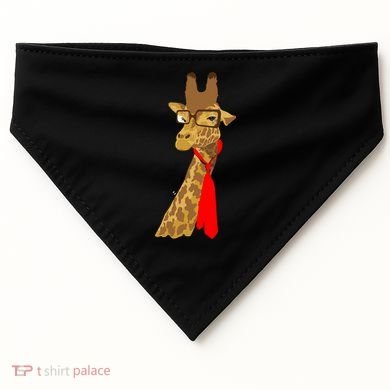 Where Would a Giraffe Wear a Tie? - Red Neck Tie USA-Made Doggie Bandana