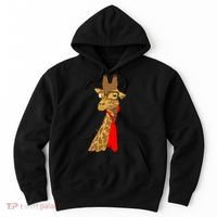 Where Would a Giraffe Wear a Tie? - Red Neck Tie Hoodie thumb 0
