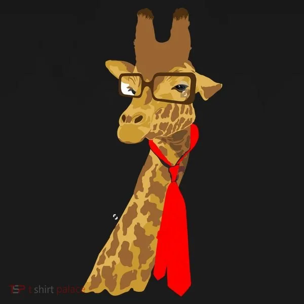 Where Would a Giraffe Wear a Tie? - Red Neck Tie Hoodie
