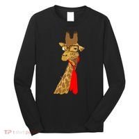 Where Would a Giraffe Wear a Tie? - Red Neck Tie Long Sleeve Shirt thumb 0