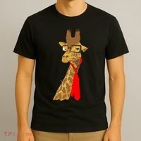 Where Would a Giraffe Wear a Tie? - Red Neck Tie T-Shirt thumb 3