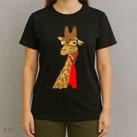 Where Would a Giraffe Wear a Tie? - Red Neck Tie T-Shirt thumb 4