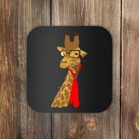 Where Would a Giraffe Wear a Tie? - Red Neck Tie Coaster thumb 0