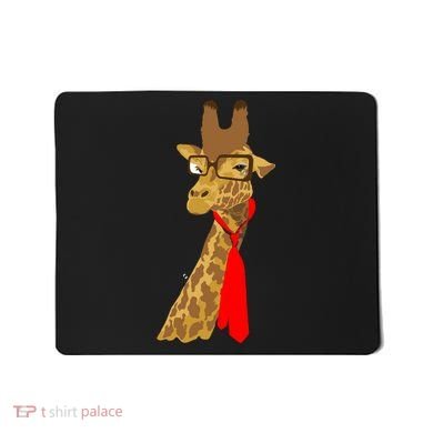 Where Would a Giraffe Wear a Tie? - Red Neck Tie Mousepad