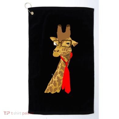 Where Would a Giraffe Wear a Tie? - Red Neck Tie Golf Towel
