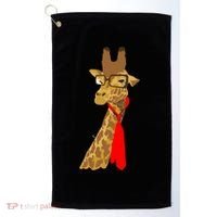 Where Would a Giraffe Wear a Tie? - Red Neck Tie Golf Towel thumb 0