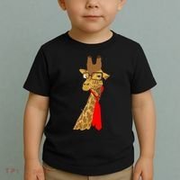 Where Would a Giraffe Wear a Tie? - Red Neck Tie Toddler T-Shirt thumb 2