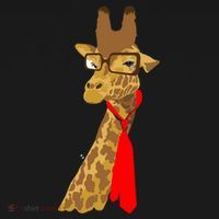 Where Would a Giraffe Wear a Tie? - Red Neck Tie Women's Long Sleeve Shirt thumb 2