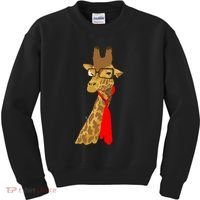 Where Would a Giraffe Wear a Tie? - Red Neck Tie Kids Sweatshirt thumb 0