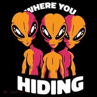 Where You Hiding Creepy Aliens Women's Hoodie thumb 2