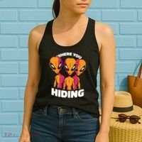 Where You Hiding Creepy Aliens Women's Tank Top thumb 2