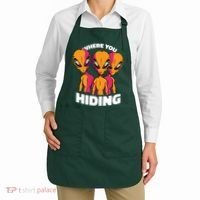 Where You Hiding Creepy Aliens Apron thumb 2