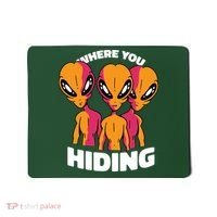 Where You Hiding Creepy Aliens Mousepad thumb 0