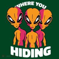 Where You Hiding Creepy Aliens Mousepad thumb 1