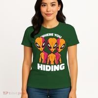 Where You Hiding Creepy Aliens Women's T-Shirt thumb 4