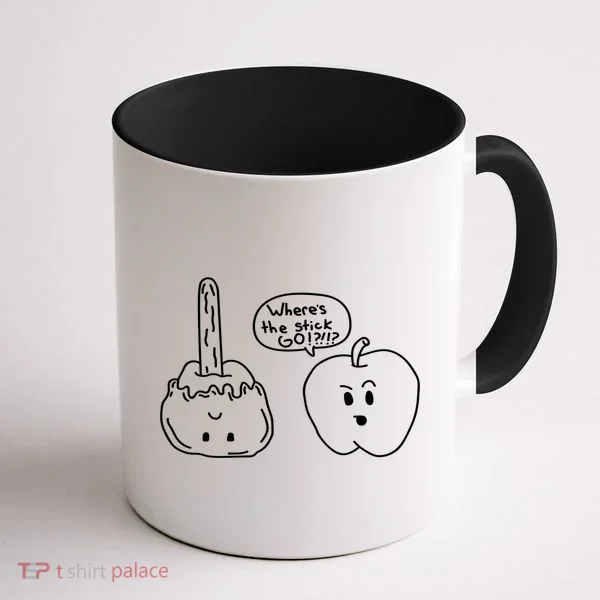 Wheres the Stick Go? Caramel Apple Coffee Mug