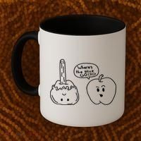 Wheres the Stick Go? Caramel Apple Coffee Mug thumb 2