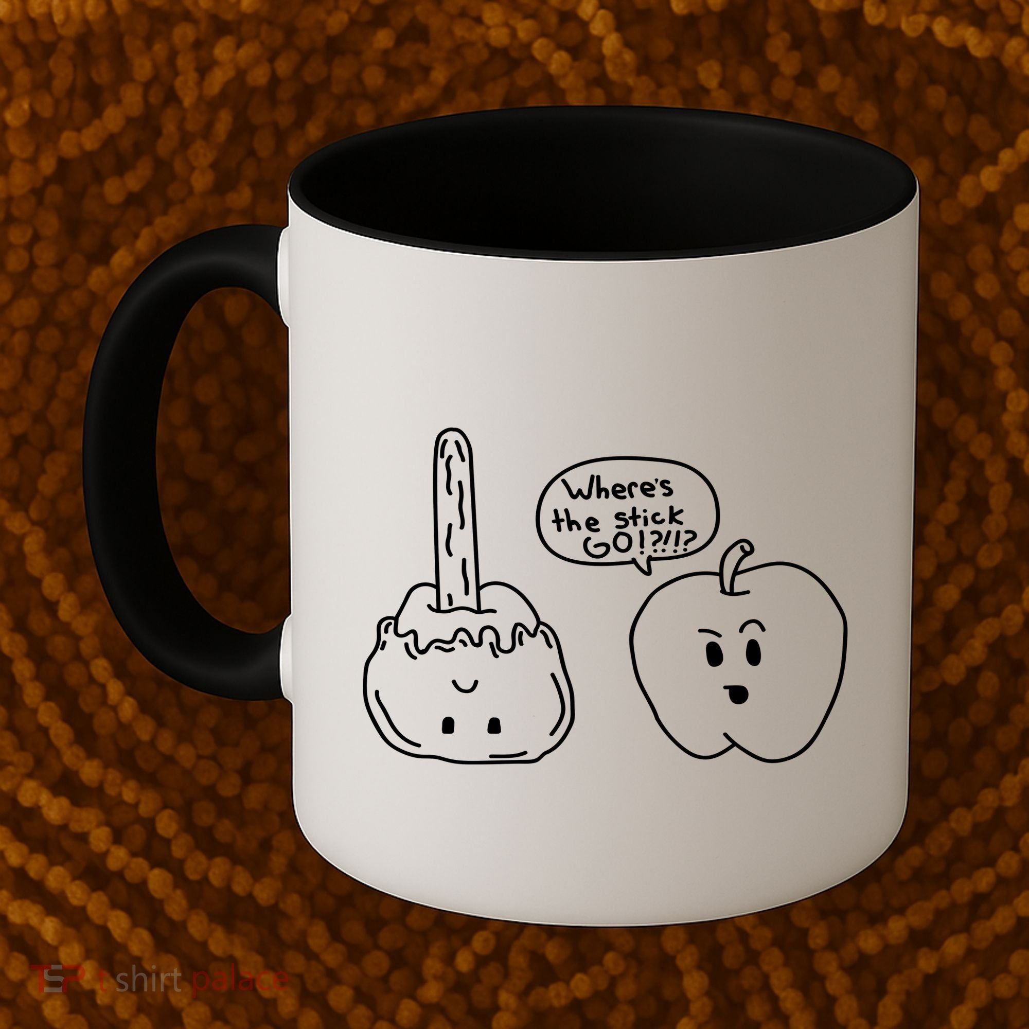 Wheres the Stick Go? Caramel Apple Coffee Mug
