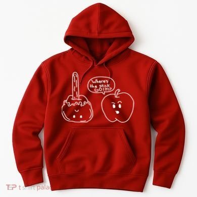 Wheres the Stick Go? Caramel Apple Hoodie
