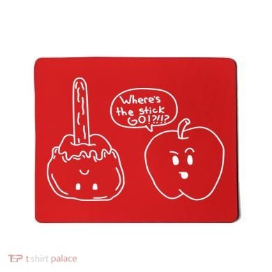 Wheres the Stick Go? Caramel Apple Mousepad